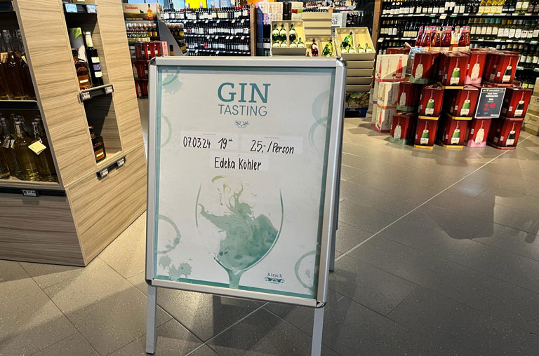 EDEKA Köhler, Göttingen, Grone, Gin, Gin-Tasting, Joachim Friedrich, Wein, Tasting