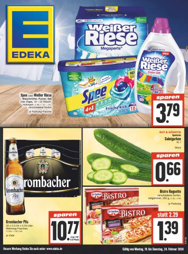 Eine Seite aus einem EDEKA Prospekt